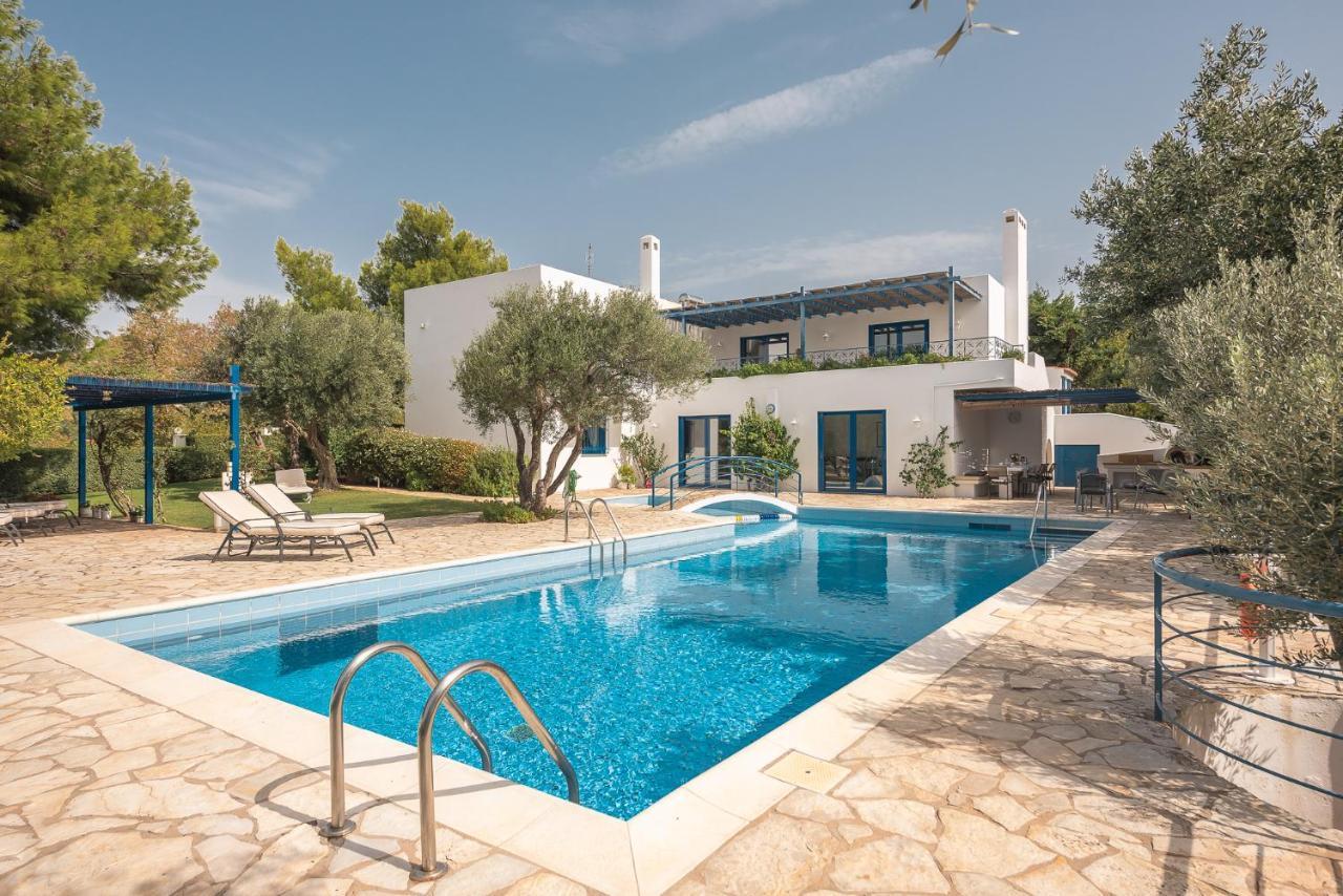 Summer Villa Pasiphae Private Pool - Bbq -Beach 2Min Sounion Exteriér fotografie