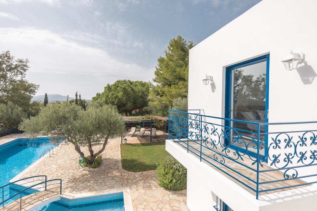 Summer Villa Pasiphae Private Pool - Bbq -Beach 2Min Sounion Exteriér fotografie