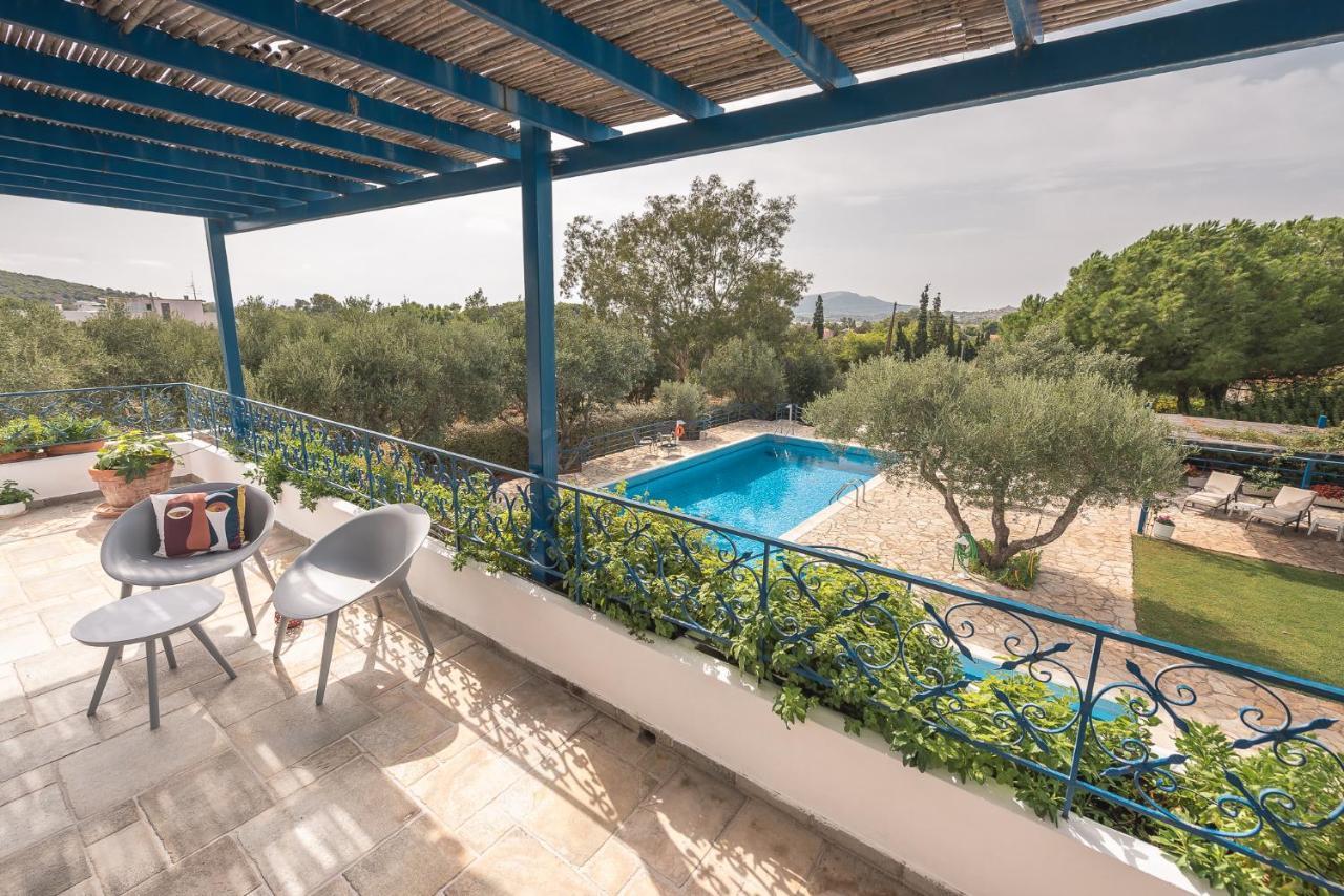 Summer Villa Pasiphae Private Pool - Bbq -Beach 2Min Sounion Exteriér fotografie