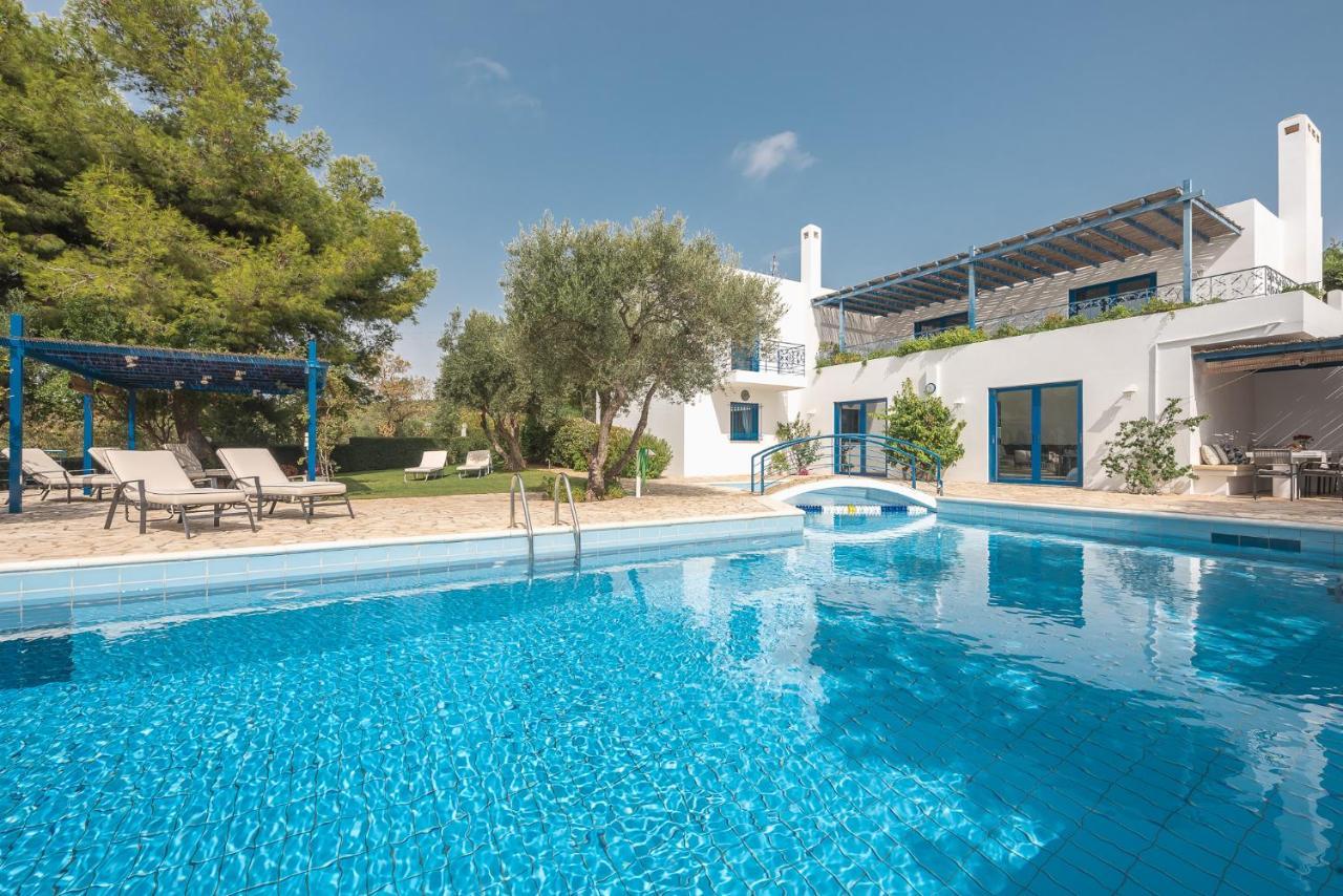 Summer Villa Pasiphae Private Pool - Bbq -Beach 2Min Sounion Exteriér fotografie